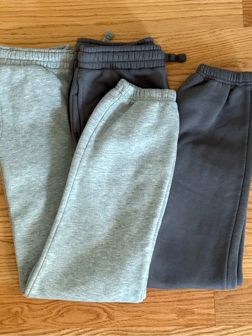 Primark Boys Fleece Jogger Bundle - Heather Gray and Charcoal, Size 13-14yrs